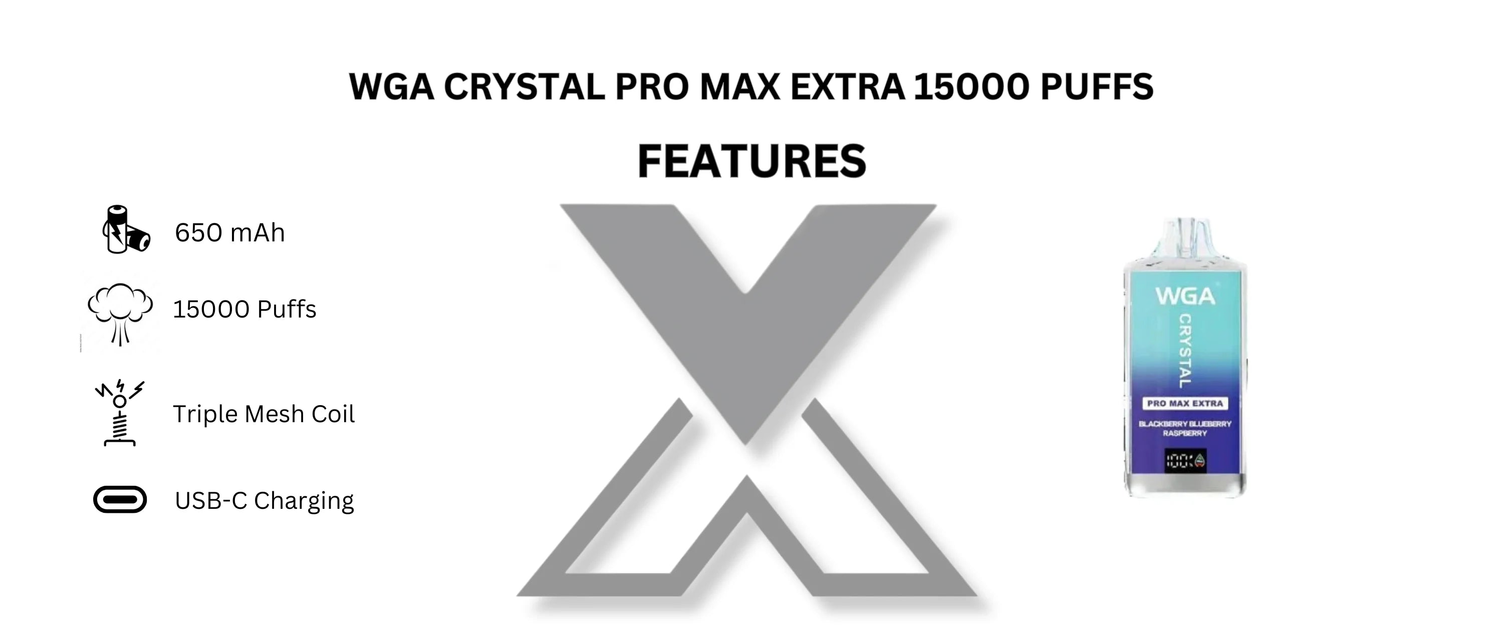 Wga-Crystal-pro-max-Extra-15000-puffs-features
