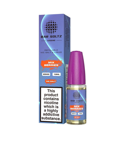 Bar soltz 10ml Nic Salt Pack of 10-Mix Berries-vapeukwholesale