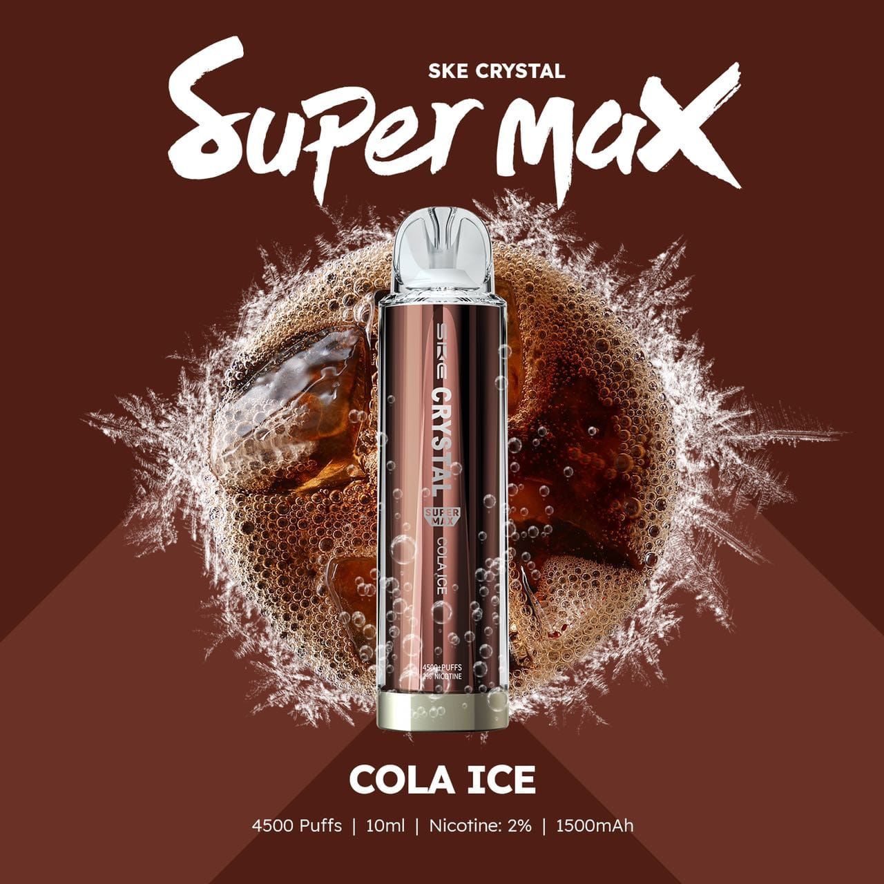Ske Crystal Super Max 4500 Disposable Vape Puff Pod Device-Cola Ice-vapeukwholesale