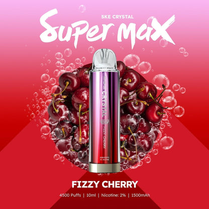 Ske Crystal Super Max 4500 Disposable Vape Puff Pod Device-Fizzy Cherry-vapeukwholesale