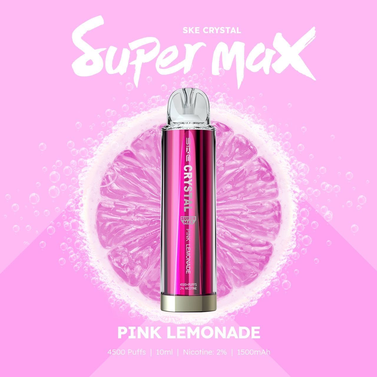 Ske Crystal Super Max 4500 Disposable Vape Puff Pod Device-Pink Lemonade-vapeukwholesale