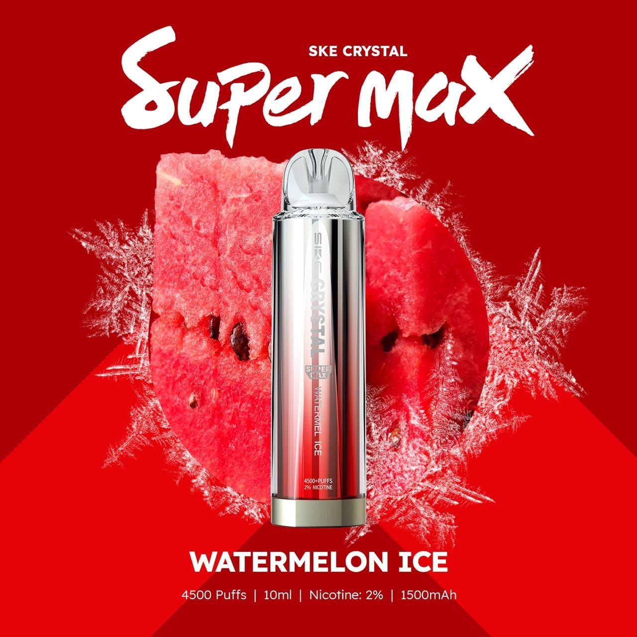 Ske Crystal Super Max 4500 Disposable Vape Puff Pod Device-Watermelon Ice-vapeukwholesale